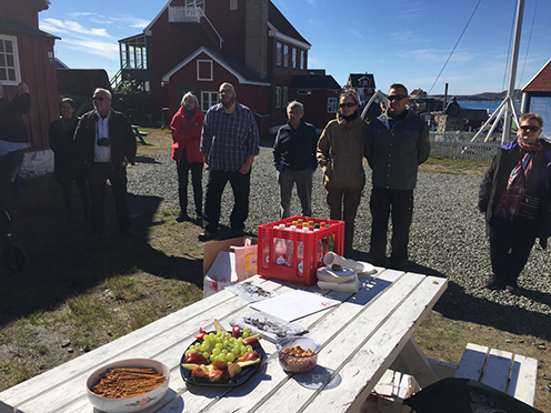 Sisimiut Museum, 20 July 2017: The Arctic Nomads booklet is presented to the public.